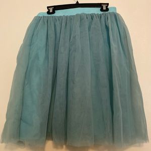 Momycharm Turquoise Tulle Skirt